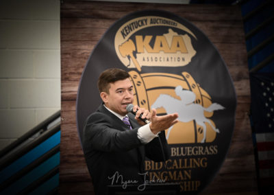 Greg Langford Auctioneer Kentucky Auctioneers Association Battle of the Bluegrass
