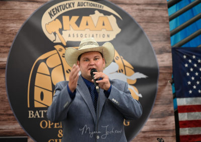 Tyler Mounce Auctioneer Kentucky Auctioneers Association Battle of the Bluegrass