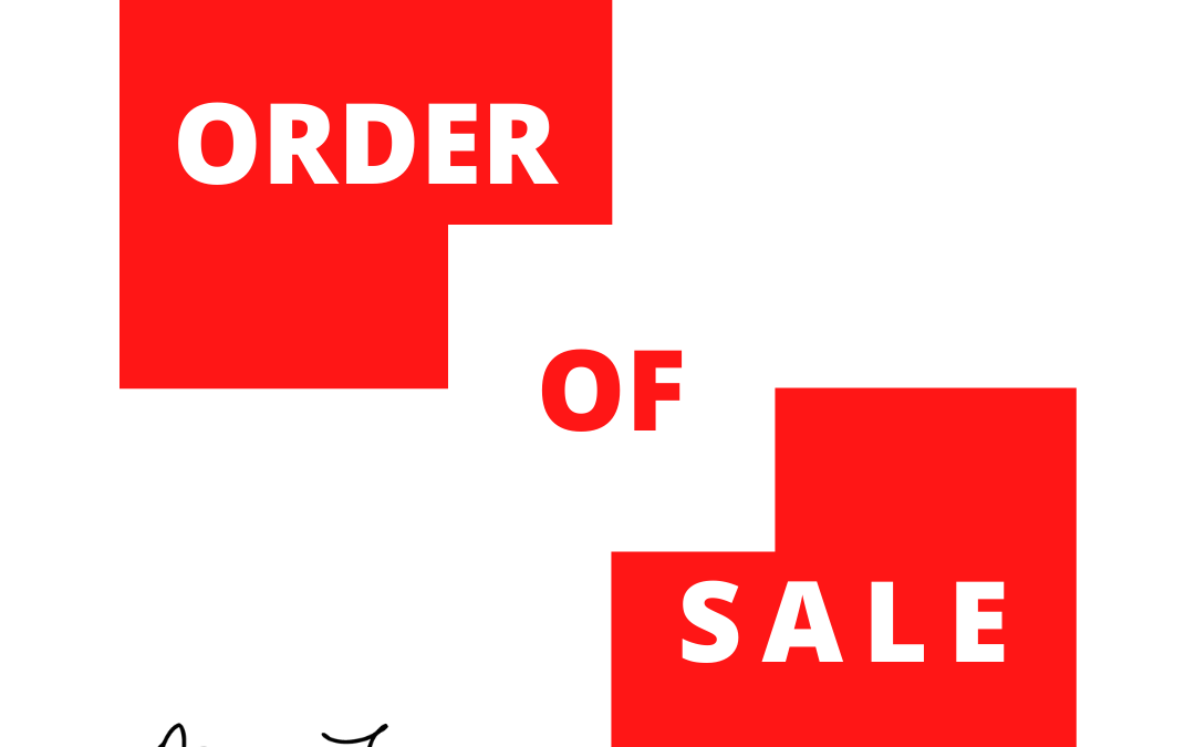 Order of Sale in an Auction