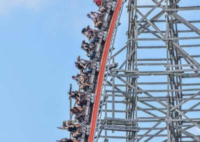 Six Flags Fiesta Texas - Iron Rattlers First Drop