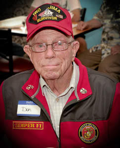 Don Graves Photo . USMC Iwo Jima Survivor