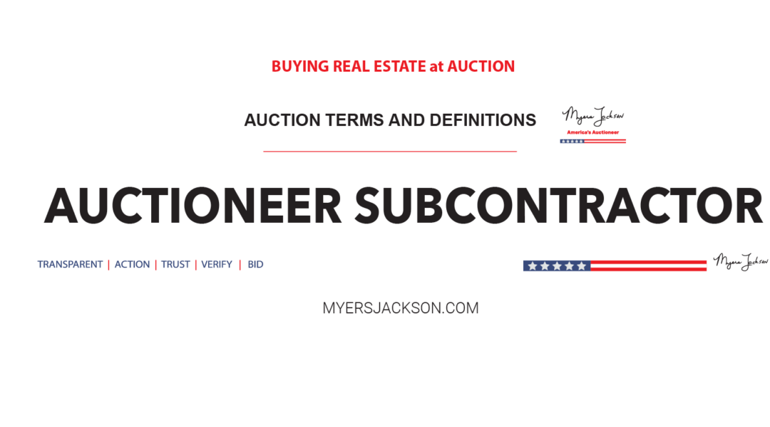 Auctioneer Subcontractor