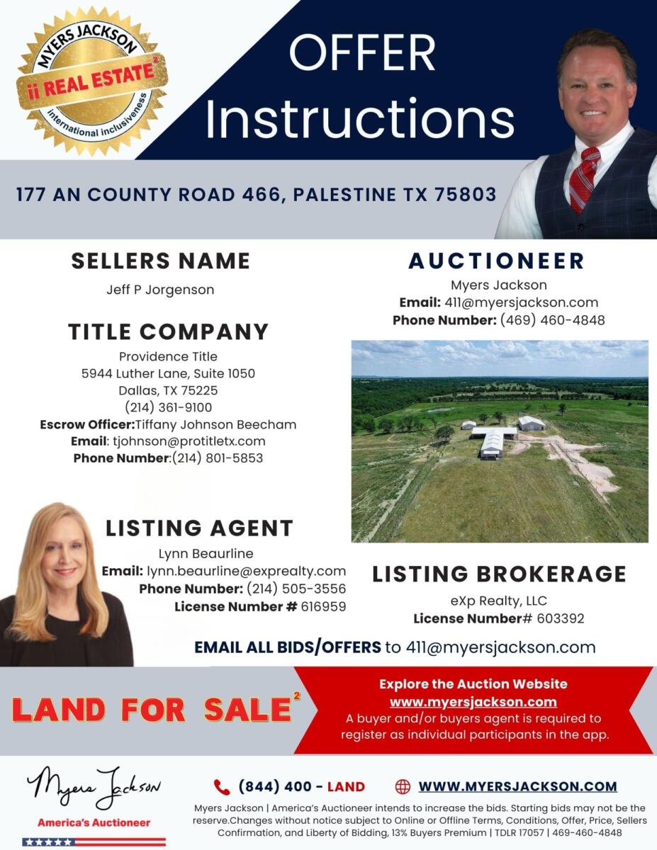 117 An County Rd 466 Palestine Anderson County Land Auction
