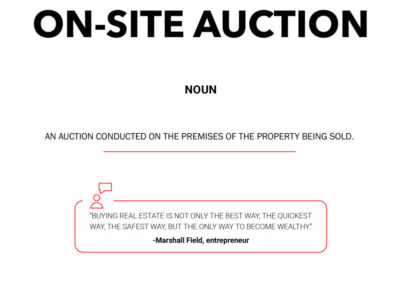 On-site Auction Reserve Bid Live Sales and Offers