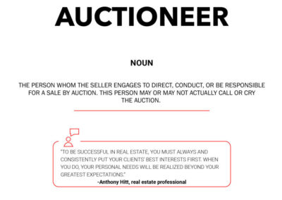 Auctioneer Reserve Bid Live Sales and Offers