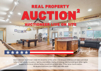 6305 Carnegie Ct Cleburne TX Golf Course Home for Sale at Auction with overlaid text Real Property Auction Auctioneer Live on Site