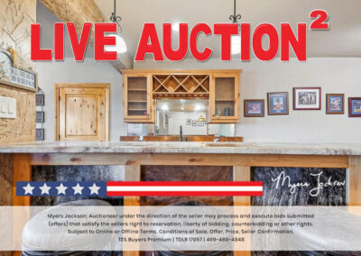 6305 Carnegie Ct Cleburne TX Golf Course Home for Sale at Auction with overlaid text Live Auction