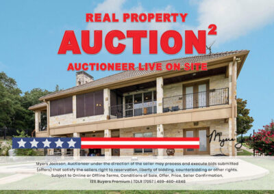 6305 Carnegie Ct Cleburne TX Golf Course Home for Sale at Auction with overlaid text Real Property Auction Auctioneer Live on Site