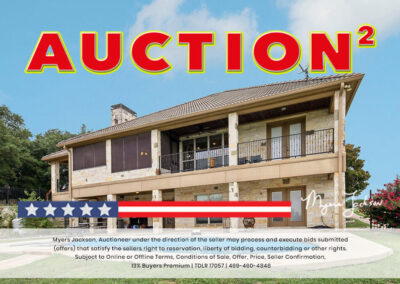 6305 Carnegie Ct Cleburne TX Golf Course Home for Sale at Auction with overlaid text Auction