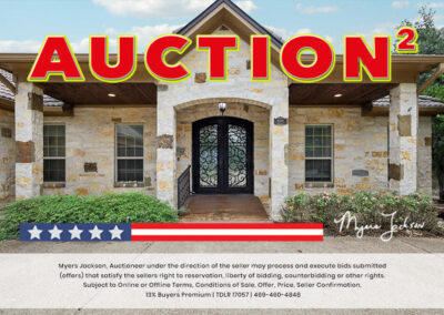 6305 Carnegie Ct Cleburne TX Golf Course Home for Sale at Auction with overlaid text Auction