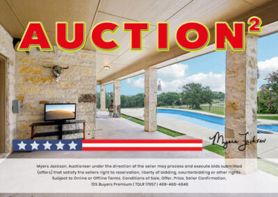 6305 Carnegie Ct Cleburne TX Golf Course Home for Sale at Auction with overlaid text Auction