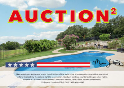 6305 Carnegie Ct Cleburne TX Golf Course Home for Sale at Auction with overlaid text Auction