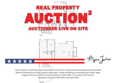 6305 Carnegie Ct Cleburne TX Golf Course Home for Sale at Auction with overlaid text Real Property Auction Auctioneer Live on Site