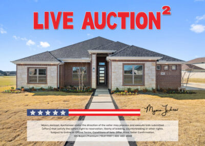 1607 Pebble Beach Ln Cedar Hill TX House for Sale at Auction Exterior view of Smart home in Cedar Hill for sale at auction with phrase Live Auction overlaid