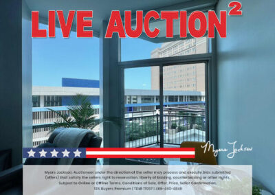 500 Throckmorton St Unit #606, Fort Worth TX Luxury Condo for Sale at Auction with overlaid phrase Live Auction