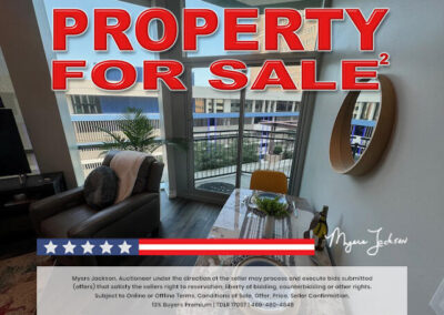 500 Throckmorton St Unit #606, Fort Worth TX Luxury Condo for Sale at Auction with overlaid phrase Property for Sale