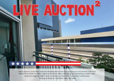 500 Throckmorton St Unit #606, Fort Worth TX Luxury Condo for Sale at Auction with overlaid phrase Live Auction