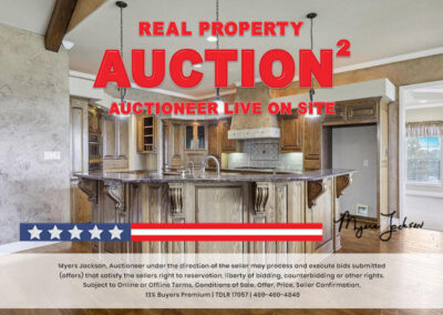 6305 Carnegie Ct Cleburne TX Golf Course Home for Sale at Auction with overlaid text Real Property Auction Auctioneer Live on Site