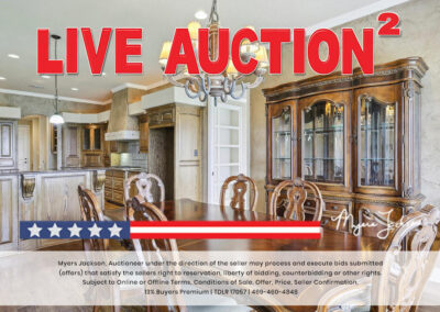 6305 Carnegie Ct Cleburne TX Golf Course Home for Sale at Auction with overlaid text Live Auction