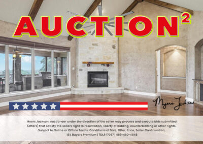 6305 Carnegie Ct Cleburne TX Golf Course Home for Sale at Auction with overlaid text Auction