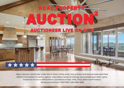 6305 Carnegie Ct Cleburne TX Golf Course Home for Sale at Auction with overlaid text Real Property Auction Auctioneer Live on Site