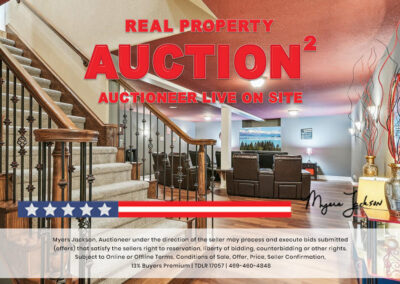 6305 Carnegie Ct Cleburne TX Golf Course Home for Sale at Auction with overlaid text Real Property Auction Auctioneer Live on Site