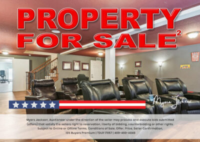 6305 Carnegie Ct Cleburne TX Golf Course Home for Sale at Auction with overlaid text Property for Sale