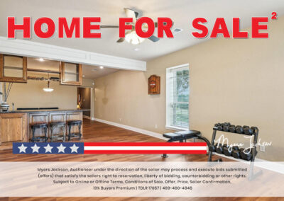 6305 Carnegie Ct Cleburne TX Golf Course Home for Sale at Auction with overlaid text Home for Sale