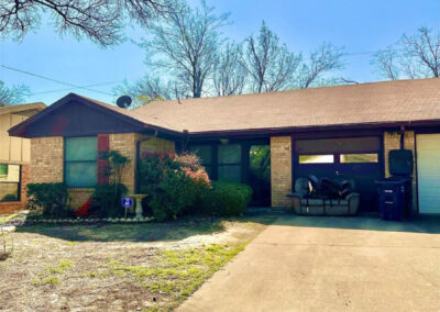 Exterior view of 6510 Oak Forest Ct Fort Worth Duplex with phrase Live Property for Sale