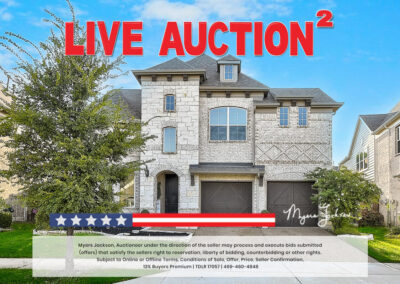 1324 Mary Horn Dr Aubrey TX House for Sale at Auction View with phrase Live Auction overlaid