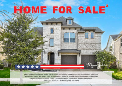 1324 Mary Horn Dr Aubrey TX House for Sale at Auction View with phrase Home for Sale overlaid