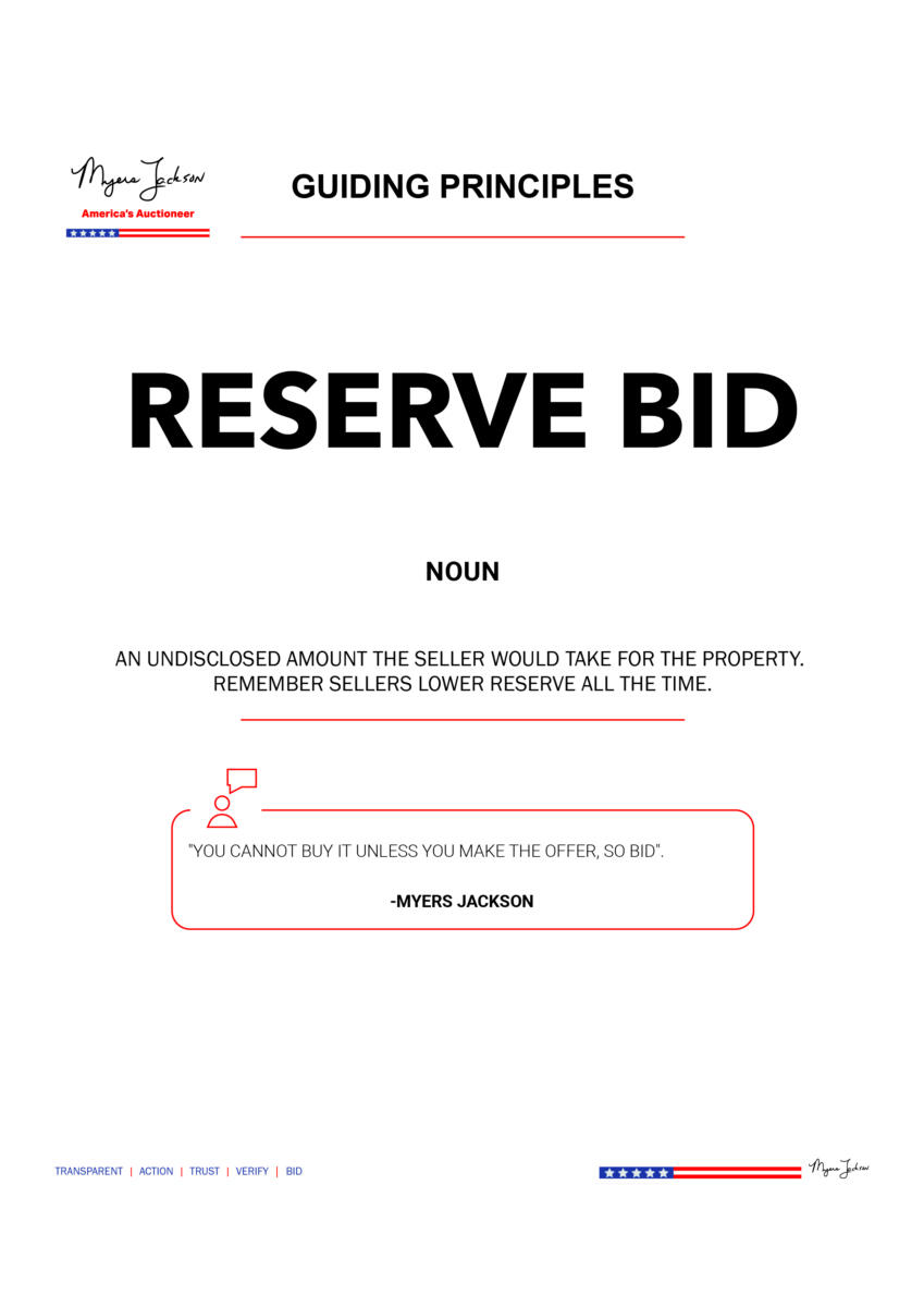 Reserve bid