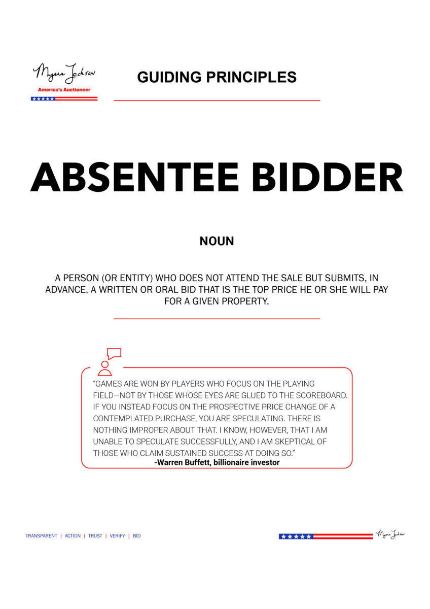 Absentee Bidder