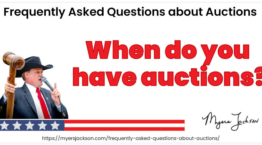 When do you have auctions?