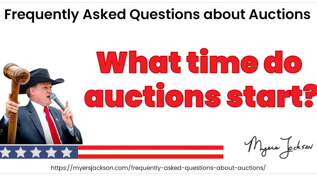 What time do auctions start?