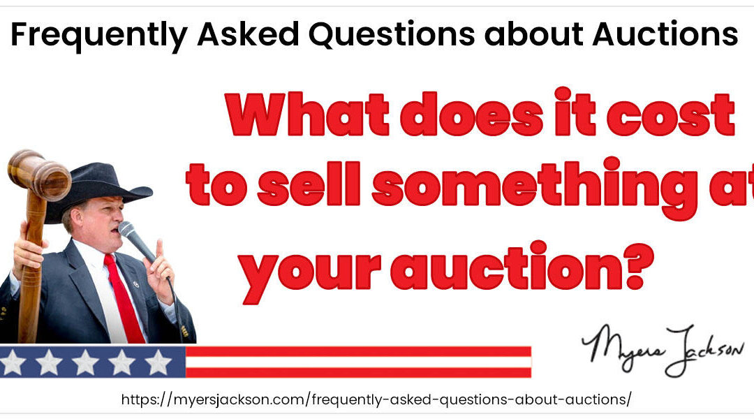 What does it cost to sell something at your auction?