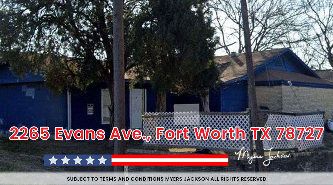 2265 Evans Ave., Fort Worth TX 76104