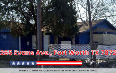 2265 Evans Ave., Fort Worth TX 76104