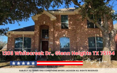 1203 Whitecreek Dr., Glenn Heights TX 75154