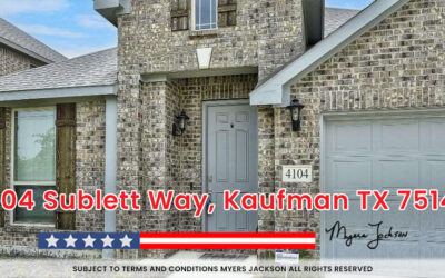 4104 Sublett Way, Kaufman TX 75142