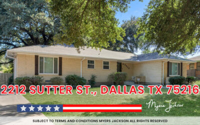 2212 Sutter St., Dallas TX 75216