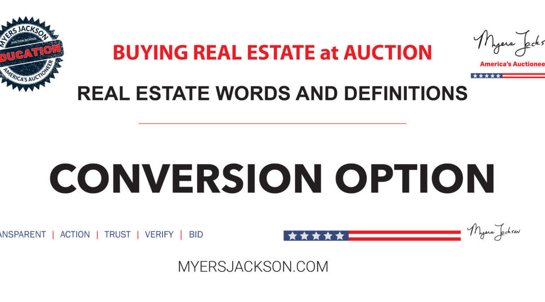 What is a Conversion Option in an ARM loan and how does it benefit borrowers?