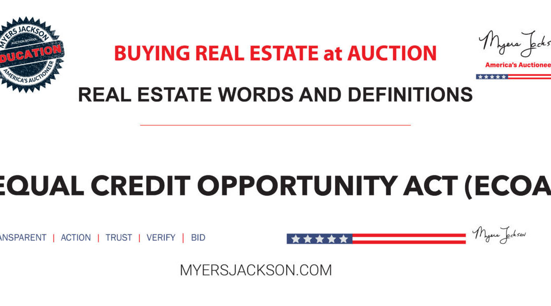 What is the Equal Credit Opportunity Act (ECOA) and how does it protect homebuyers?