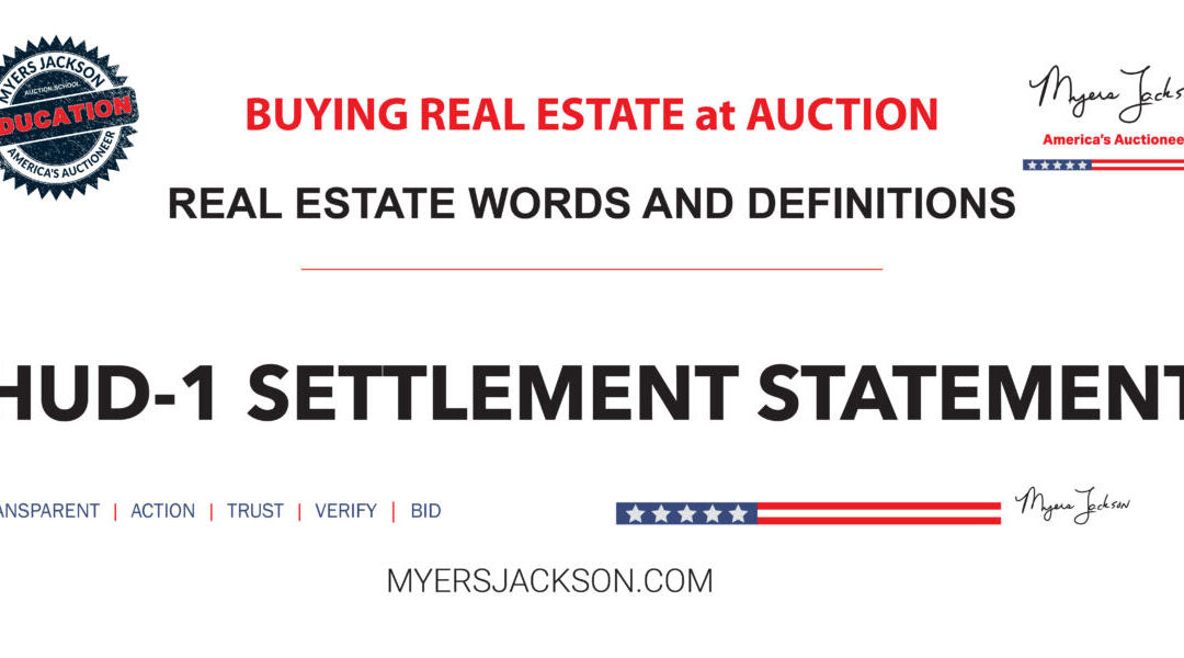 What information does the HUD-1 Settlement Statement provide at closing?