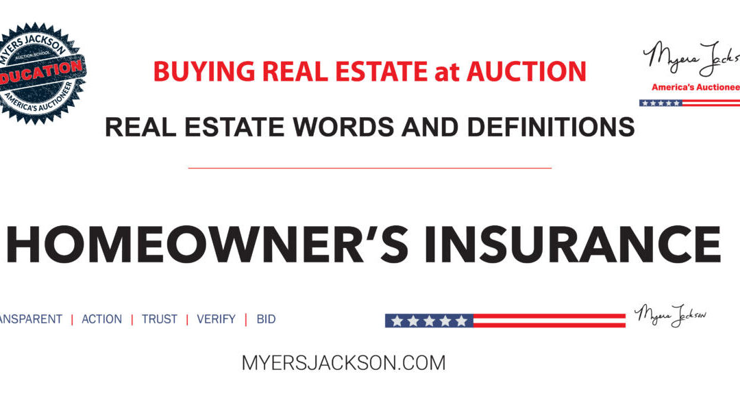 What does Homeowner’s Insurance typically cover and why is it required in real estate?