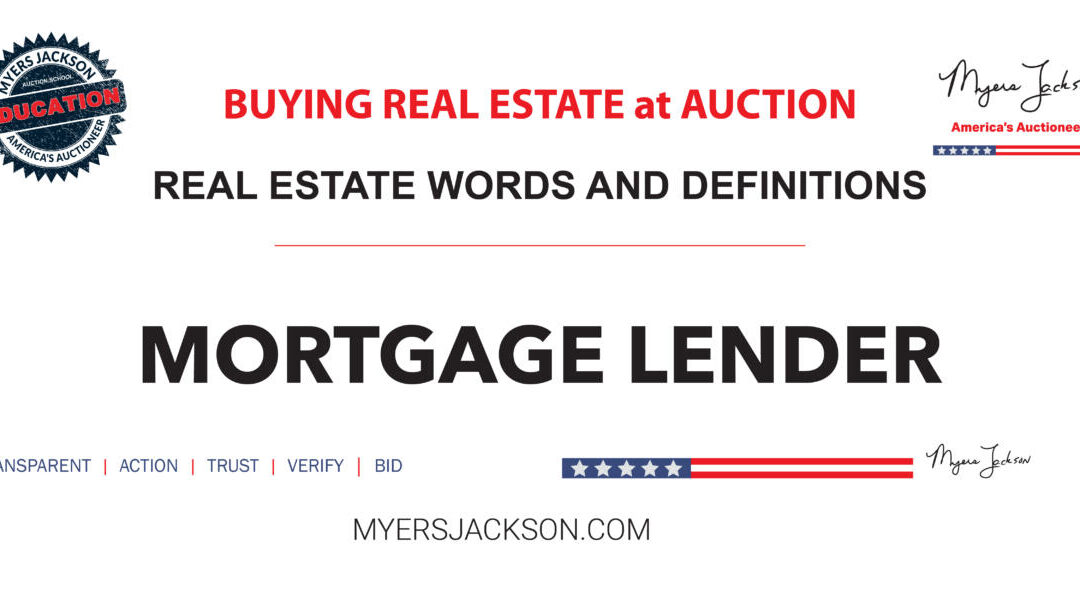 What does a Mortgage Lender do during the home financing process?