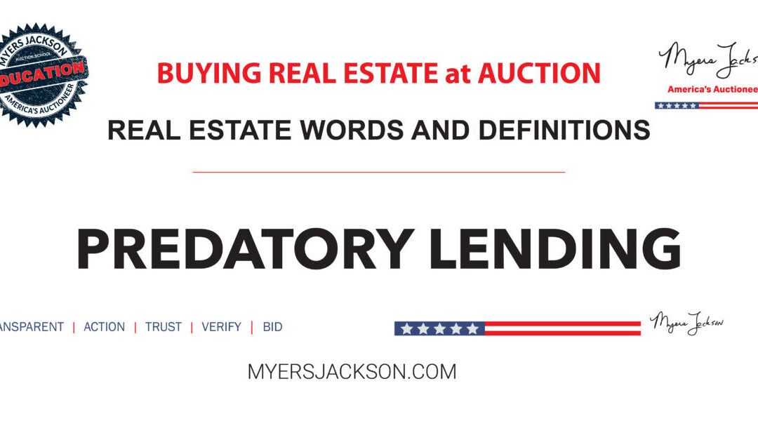 How can you identify and avoid Predatory Lending in real estate?