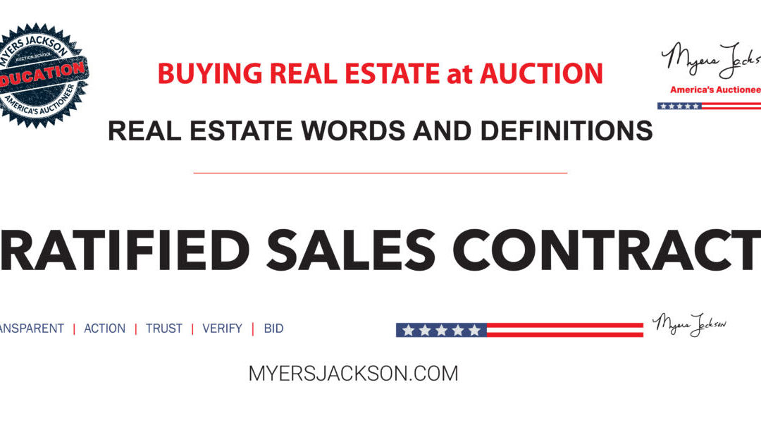 What does a Ratified Sales Contract mean for your home purchase process?
