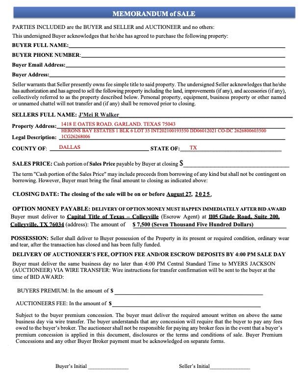 foreclosure auction dallas texas