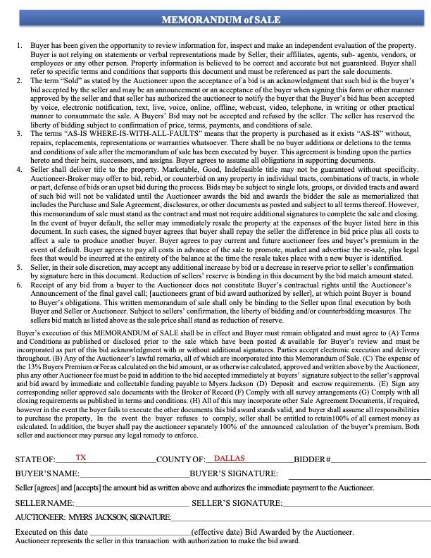 foreclosure auction dallas texas